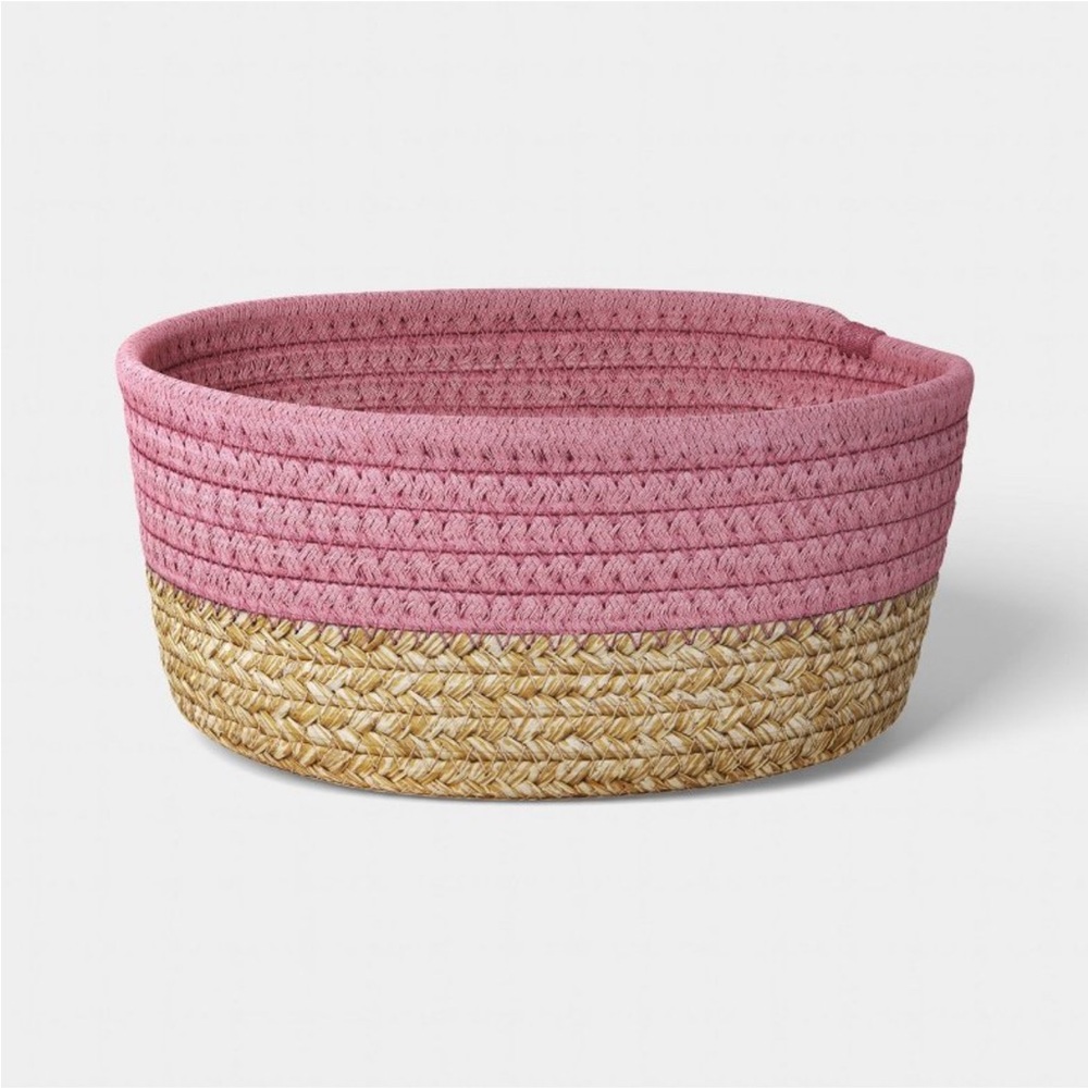 4!!!! BRIGHTROOM NWT Gifting Decorative Basket -Pink